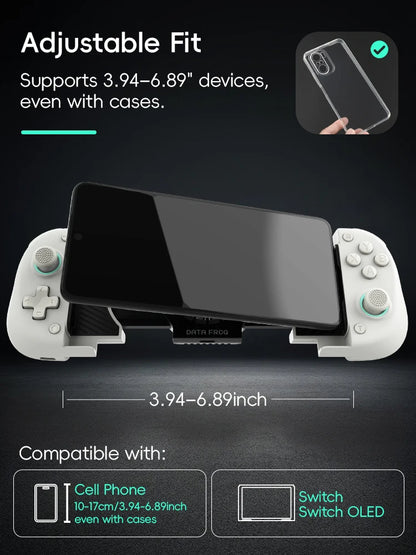 DATA FROG X3 Wireless Mobile Gaming Controller – Hall Effect Precision for Android