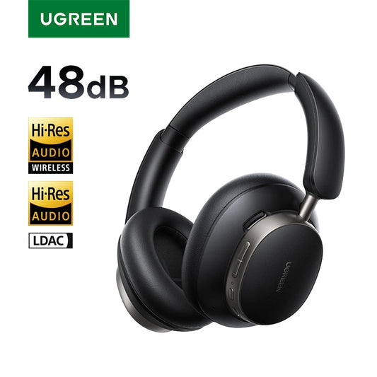 UGREEN Studio Pro Wireless Over-Ear Headphones – 48dB Hybrid ANC, Hi-Res LDAC Audio, 120-Hour Battery Life, Bluetooth 6.0 with Quad-Driver System (Competes with Sony XM5 & Bose QuietComfort)