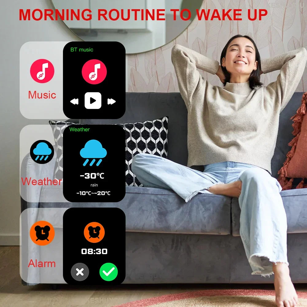 KESHUYOU H9 Pro MAX – Large Display Fitness Smartwatch for Everyday Wellness