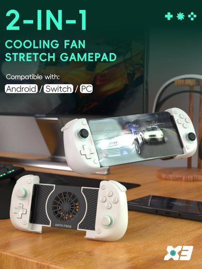 DATA FROG X3 Wireless Mobile Gaming Controller – Hall Effect Precision for Android