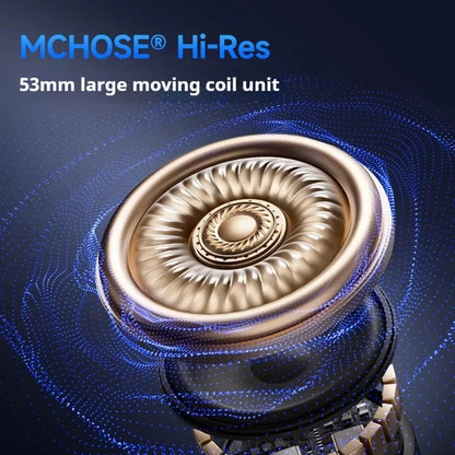 MCHOSE V9 Pro Tri-Mode Gaming Headset – 250-Hour Battery, 15ms Ultra-Low Latency, 53mm Drivers with 7.1 Surround Sound, AI Noise-Canceling Mic for PC/PS5/PS4/Switch/Mobile (Competes with $200+ Headsets)